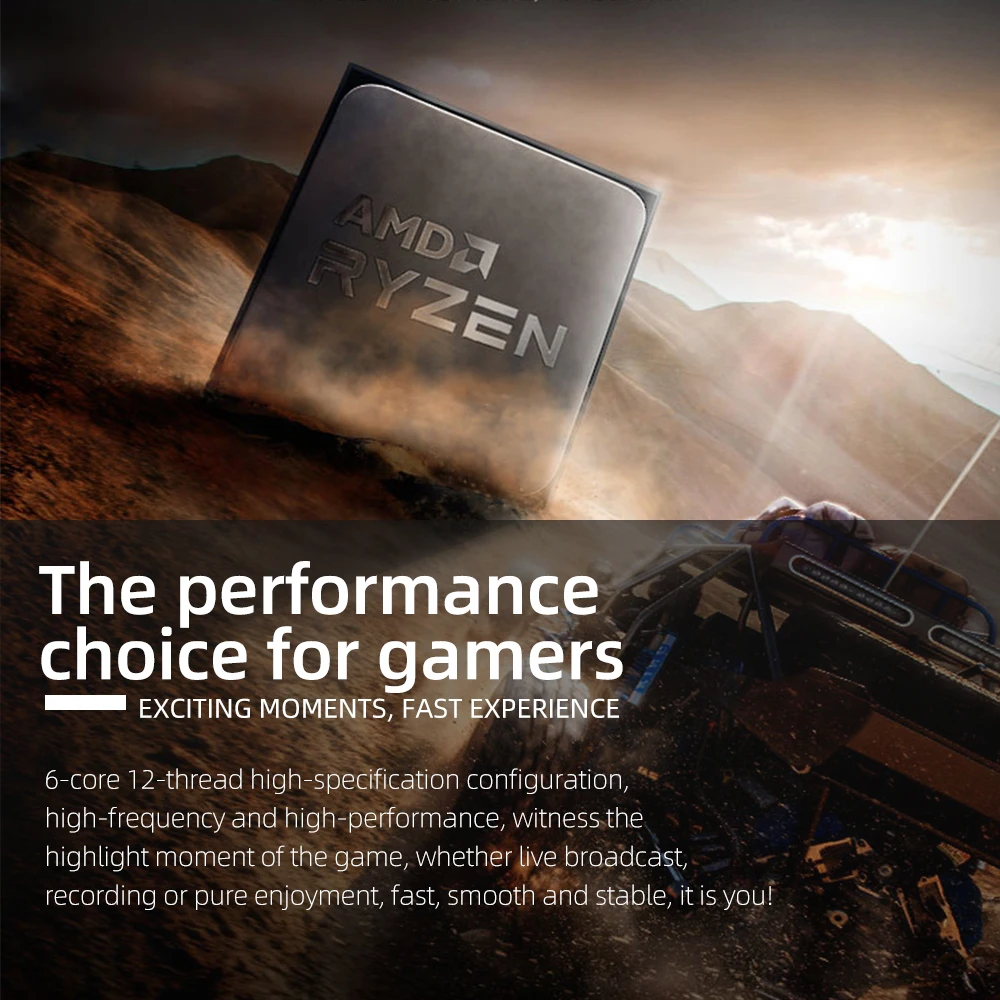 AMD Ryzen 5 5600G R5 5600G 3.9GHz Six-Core Twelve-Thread 65W CPU Processor L3=16M 100-000000252 Socket AM4 NO FAN