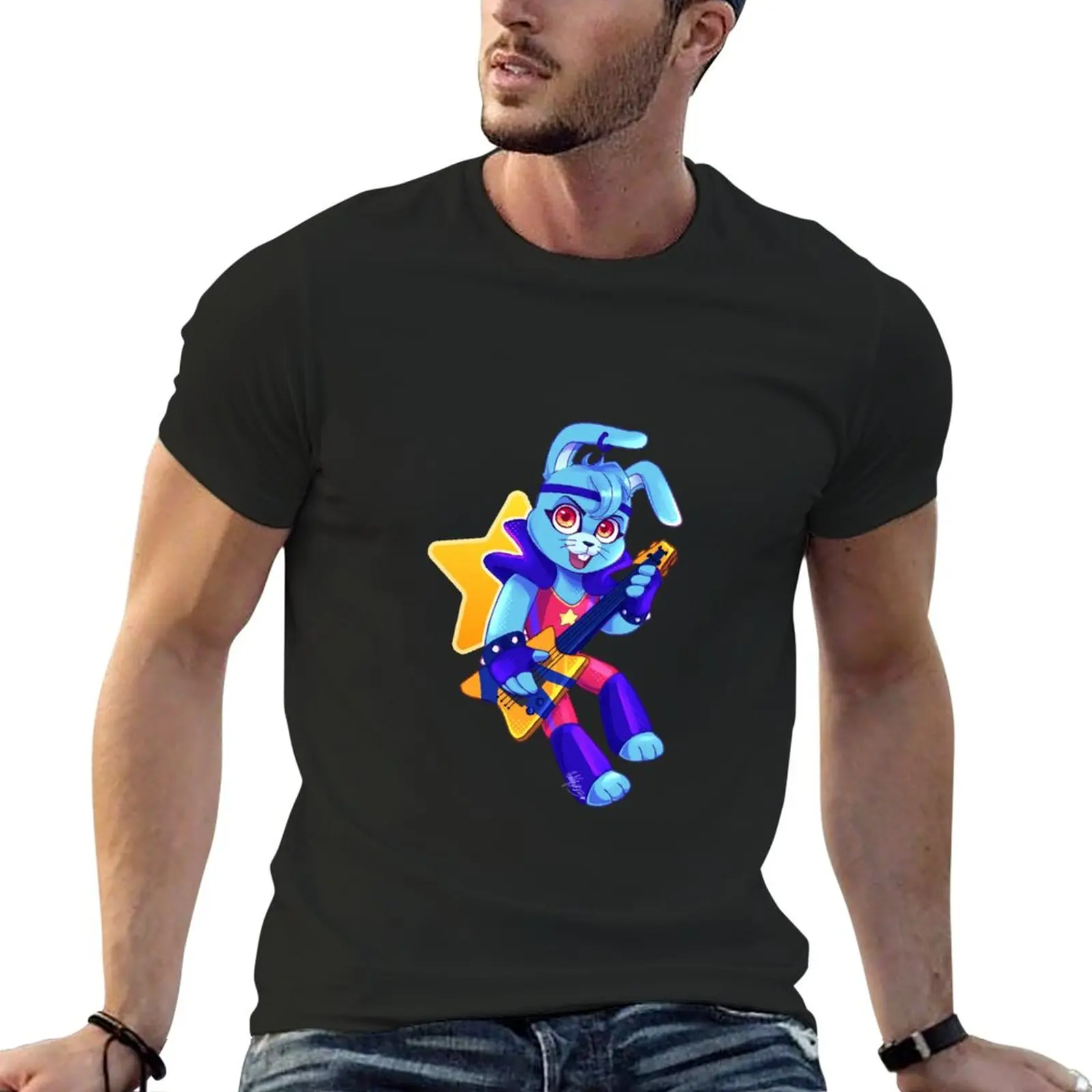

New Glamrock Bonnie <3 T-Shirt sublime t shirt Aesthetic clothing mens big and tall t shirts