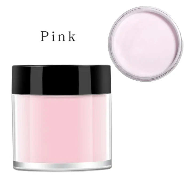 10G Acrylic Powder Professional Pink/White/Clear Extension Crystal Odor-Free Bubble-free Long-Lasting for nail powder,acrylic nail powder