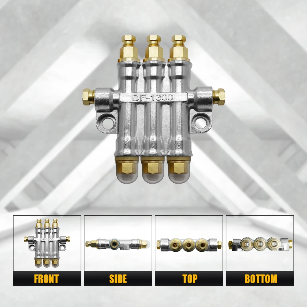 HLTNC 2/3/4/5/6/7 Ways Detective Volumetric Grease Oil Distributor Value Manifold Block for Centralized Lubrication System