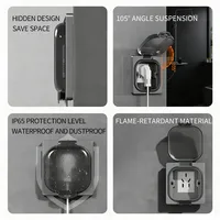 IP65 Waterproof Outdoor Socket, 16A High Power Wall Plate, 250V US/Thai Style 10A Receptacle, Bathroom & Weatherproof Electrical 2