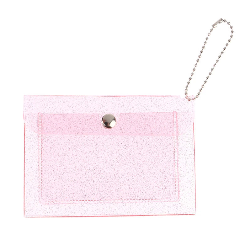 1pc Frauen Kreditkarten halter Brieftasche Mode transparent wasserdicht PVC Visitenkarte ID-Karte Brieftasche Mädchen Münz geldbörse Tasche – Detail 12