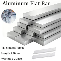 Premium Aluminium Flat Bar - Various Thicknesses - High - Quality Solid Metal Strip - 3x20x250mm