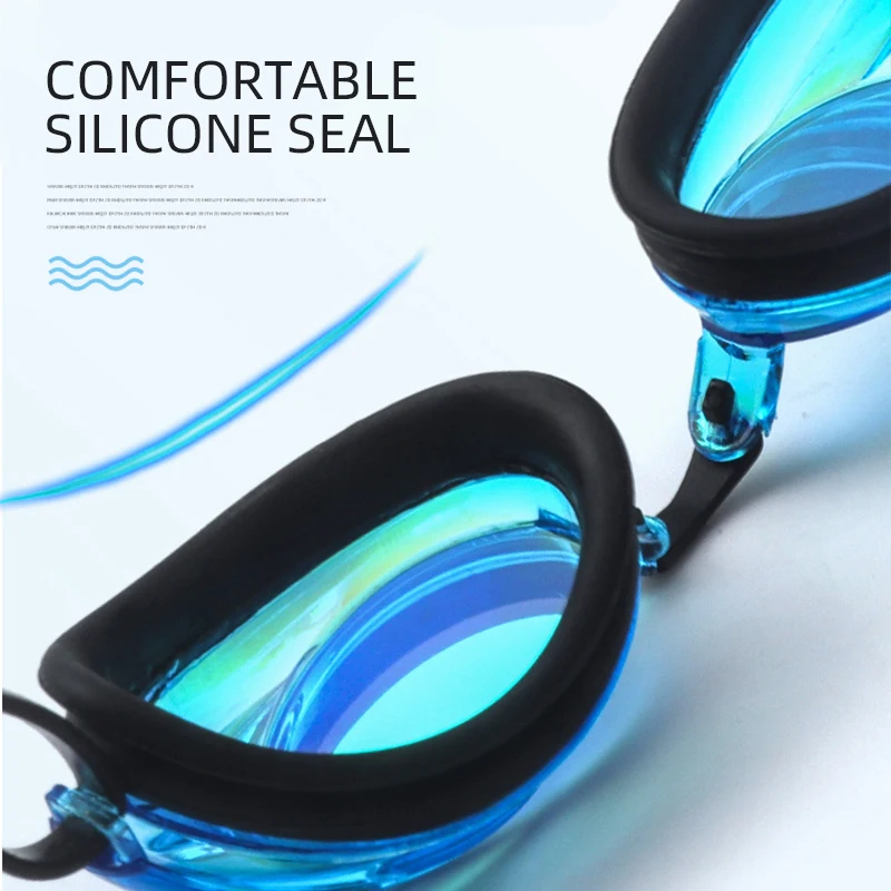 Swim Goggles With earplugs Professional Anti Fog No Leaking UV Protection Wide View 1PCS swimming goggles