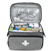 Trousse de premiers secours de voyage, sac de transport médical à domicile, organisateur de rangement multifonctionnel, boîtes à médicaments en couches, armoire à pharmacie 3