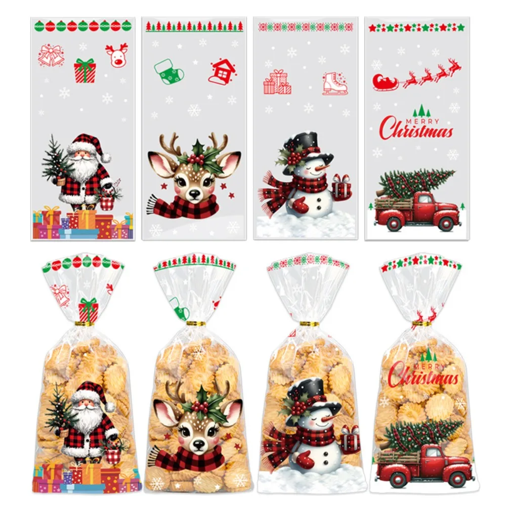 Plastic Christmas Party Supply Bags for Gift Packaging
