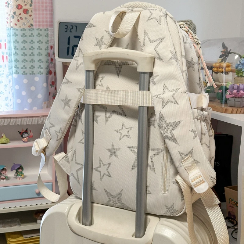 Large Capacity Star School Bag for Girls College Fashion School Backpack Trendy Aesthetic Student Laptop Bag Mochilas Escolares 5