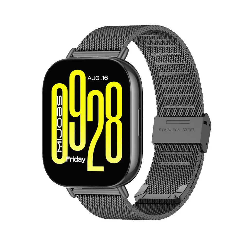 Enhanced Stainless Steel Metal Strap for Smartwatches - 22mm Wristband