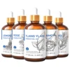 HIQILI Ylang-Ylang Essential Oil 100ML Citronella Geranium 100% Natural Tree Oil for Skin Massage Stress Relief & Aromatherapy