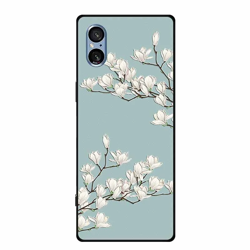 3D Relief Black Silicone Soft Back Cover Case