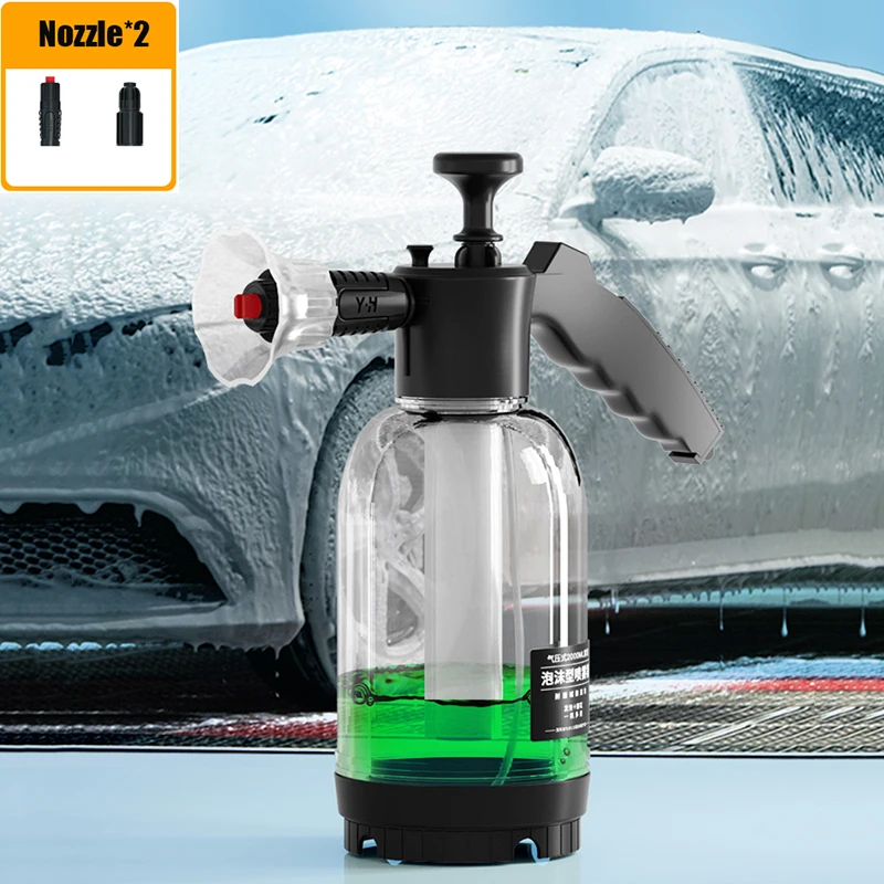 1.5L Hand Pump Foam Sprayer Handheld Pressurized Foam Cannon Snow Foam Car  Wash Spray Bottle Car Window Cleaning Sprayer - AliExpress