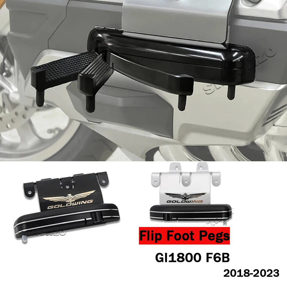 

Goldwing GL1800 Highway Pegs Motorcycle Flip Out Foot Pegs For HONDA Gold Wing 1800 Pedestal Pedals GL 1800 Driver Peg F6B 2018-