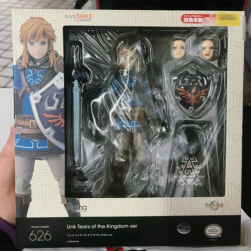 ゼルダの伝説,王国の涙,オリジナルのgsc,no.626リンク,15cmのPVC