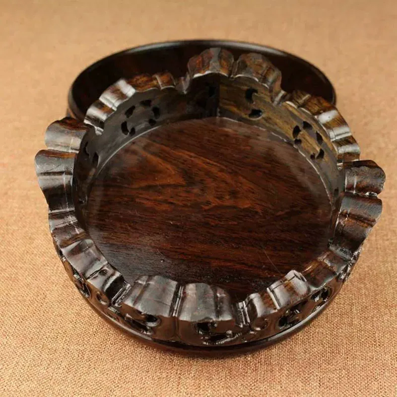 Solid Wood Round Base Bonsai Ornaments, Redwood, Black Branch, Stone, Jade, Purple Sand, Teapot Base