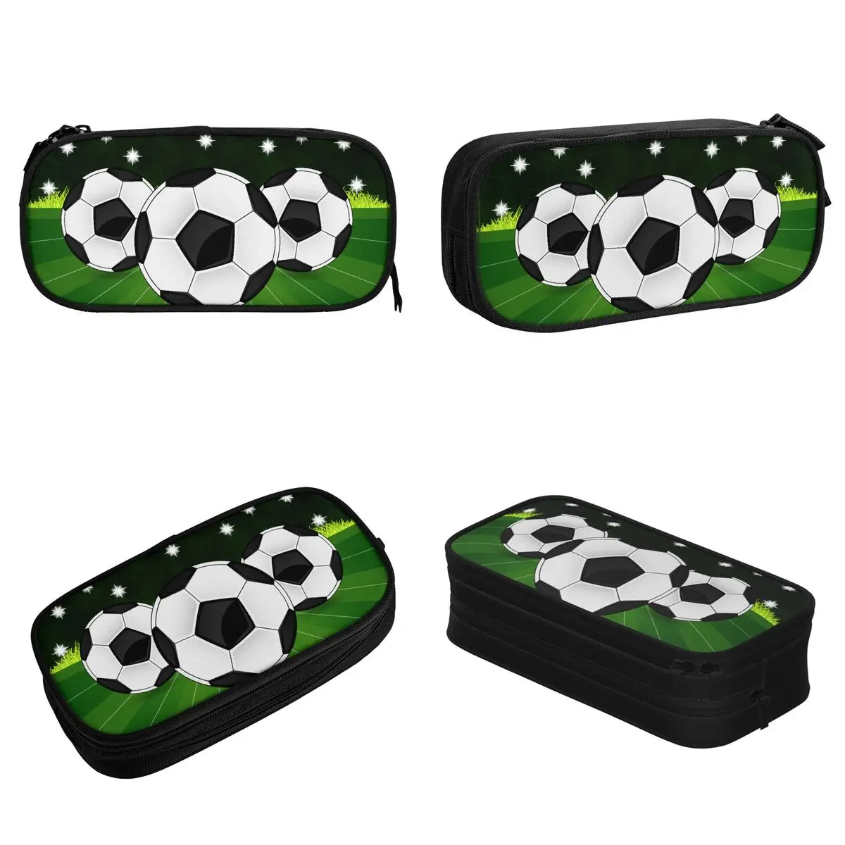 SMIGGLE FOOTBALL PENCIL CASE HARD COVER SOCCER BOYS