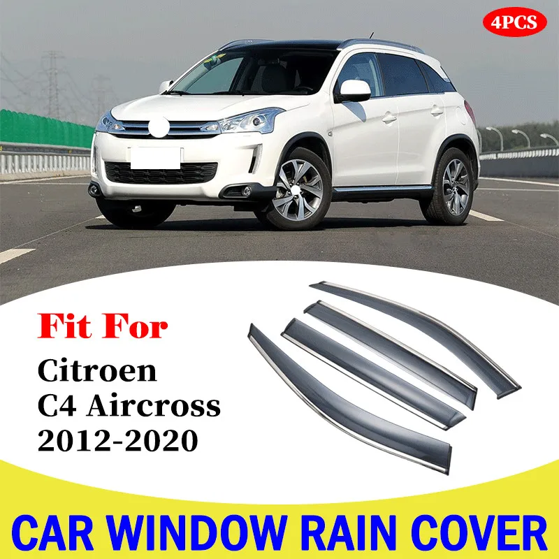 Car Window Deflectors Wind Deflector Sun Guard Rain Vent Visor Cover