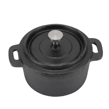 Cast Iron Dutch Oven with Lid – Thickened Pot for Slow Cooking & BBQ 1