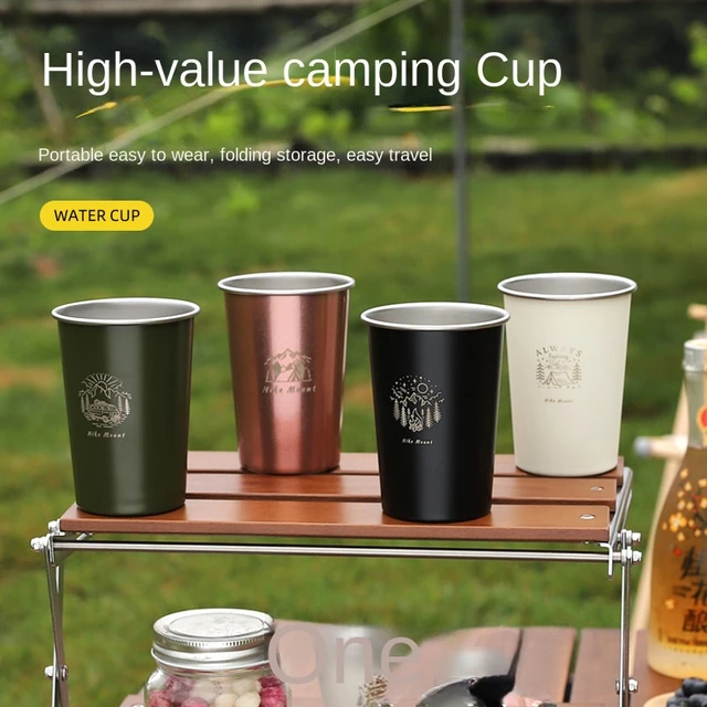 350ml Coffee Cup Paint Treatment Anti-slip Base Camping Mug