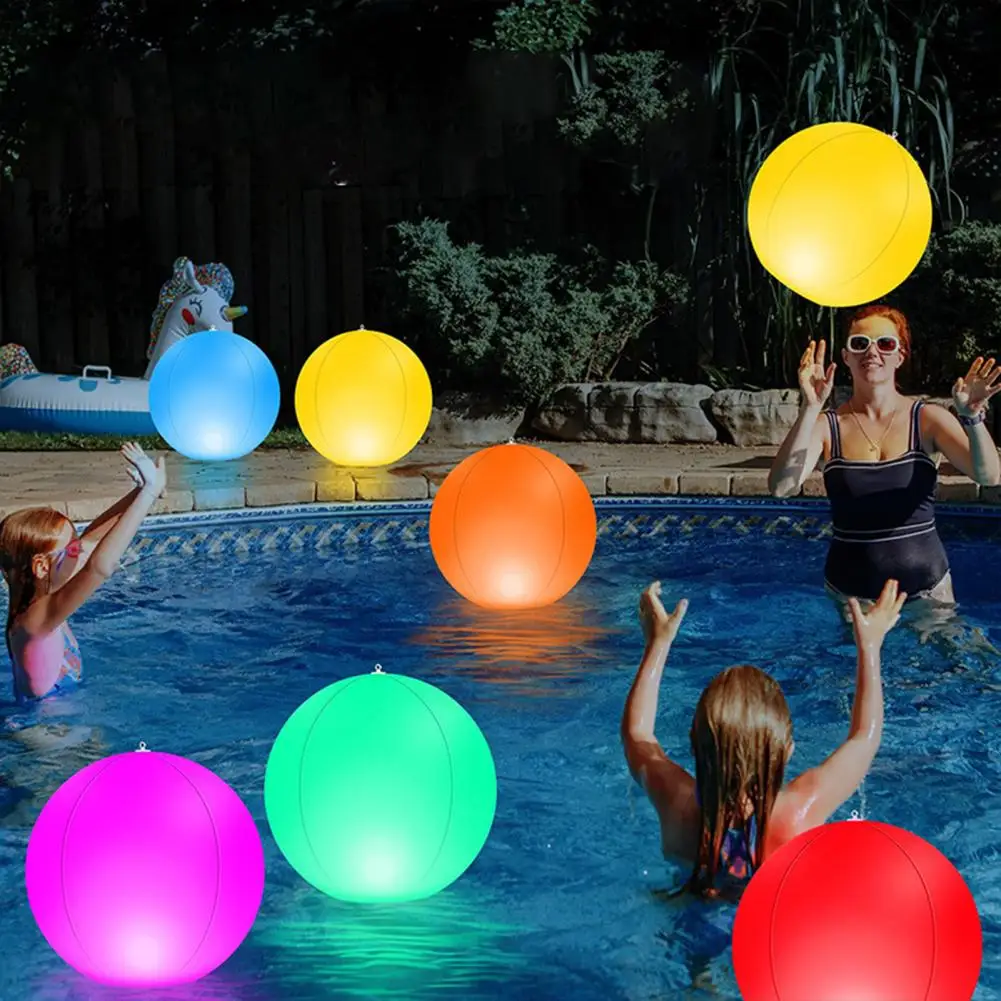 Led Ball Waterproof Rgb Ball Solar Powered with Remote Control for Swimming Pool Parties 16 Colors Led Waterproof Floating