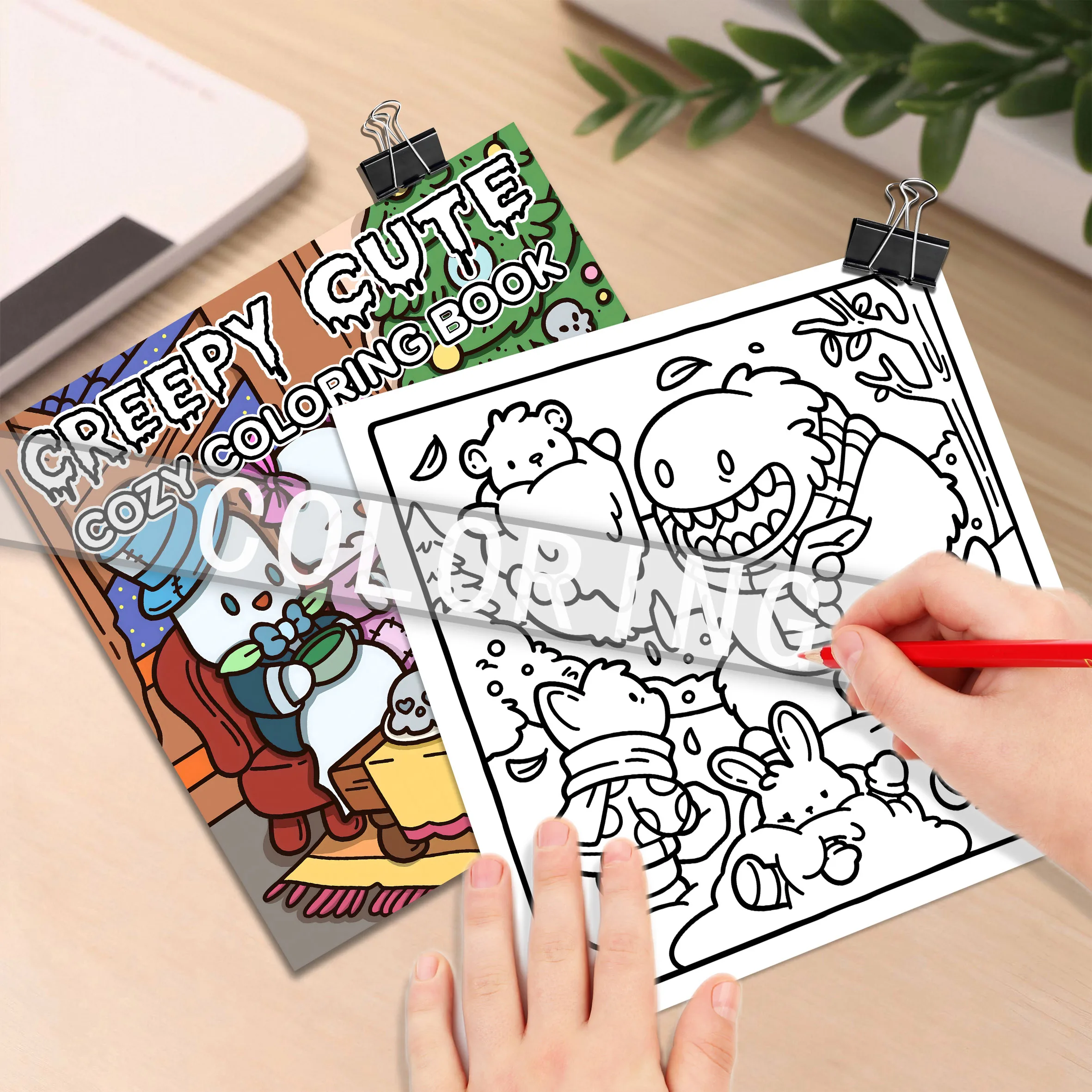 Whimsical Ghosts Picture Book: A Colorful Coloring Book for Family Gatherings Holiday Celebrations and Birthday Gifts 5