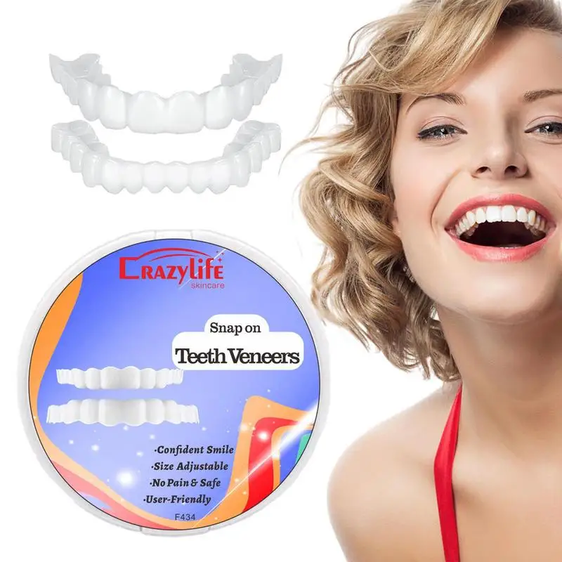 

Snap On Teeth Snap On Teeth Veneers Cover The Teeth Fake Tooth Instant Confidence Smile Temporary Teeth