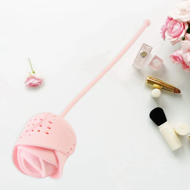 Silicone Tea Infuser Cute Rose Shape Loose Tea Leaf Steeper Strainer Holiday Gift for Lovers