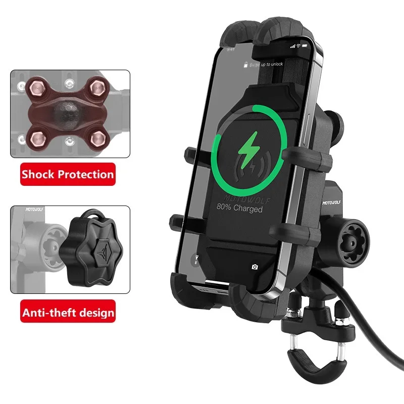 Usb Charger Wireless Charger Motorcycle Quad Lock Weatherproof