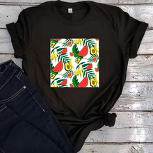 

Plant Tropical Shirts for Women Harajuku Clothes Vacation Coconut Tops Plus Size Watermelon Plant Tropical Clothes Aesthetic XL