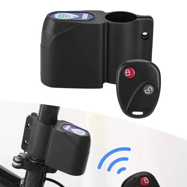 Anti Theft Bike Lock Cycling Security Lock Wireless Remote Control  Alarm  Alarm Lock Bike Wireless Lock Bike Lock 4