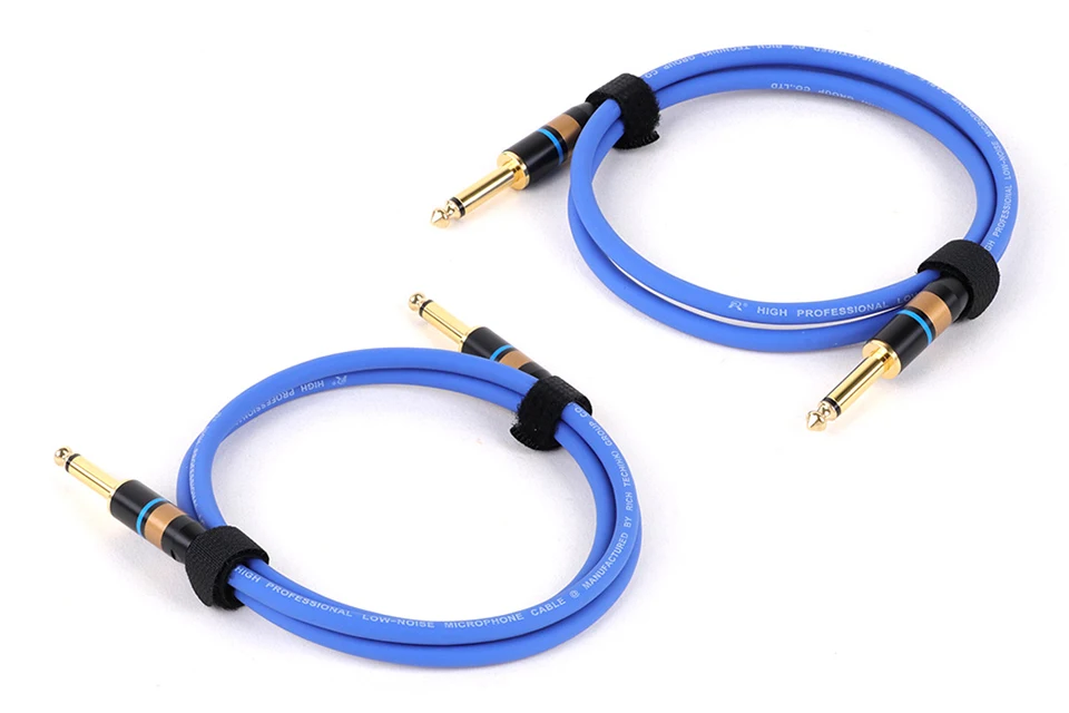 1PC 1/4'' TRS Gitarre Patch Kabel 6,35mm Stecker Stereo Vergoldet Jack Audio Ausgewogene Kabel für elektrische Gitarre Bass Tastatur Mixer – Detail 4