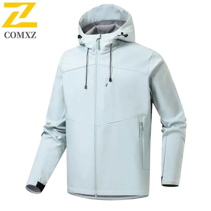 EiAO Jacket Softshell  Men Women Windproof Waterproof Breathable Thermal Outdoor Coat for Hiking Camping Fishing Mountaineering