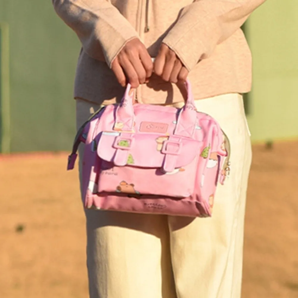 Cartoon Print Mommy Backpack Multifunctional Durable Material Breastfeeding Bag Large Capacity Maternity Design Travel Backpack