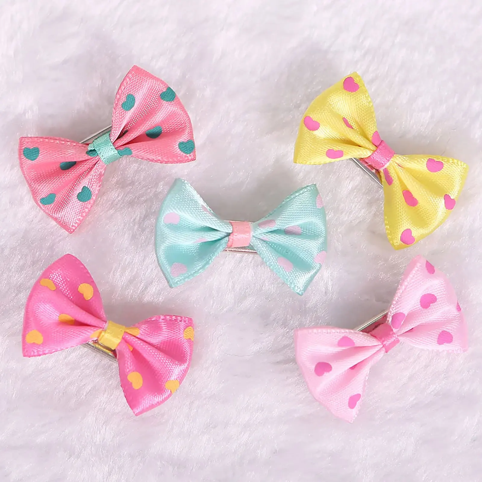 Pet Hair Accessories 10Pcs Dog Hair Clips Sweet Bow Hairpins Puppy Decor Grooming