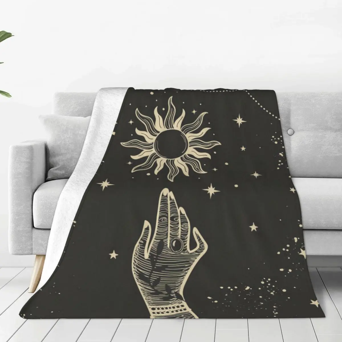 

Одеяло для гадания Tarot, супертеплое фланелевое одеяло, не скатывающееся, доступное постельное белье