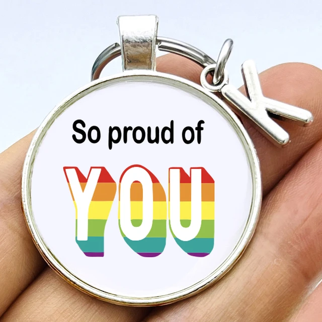 Inclusive Pride Flag Proud Cube Bag Charm Pride Keychain 