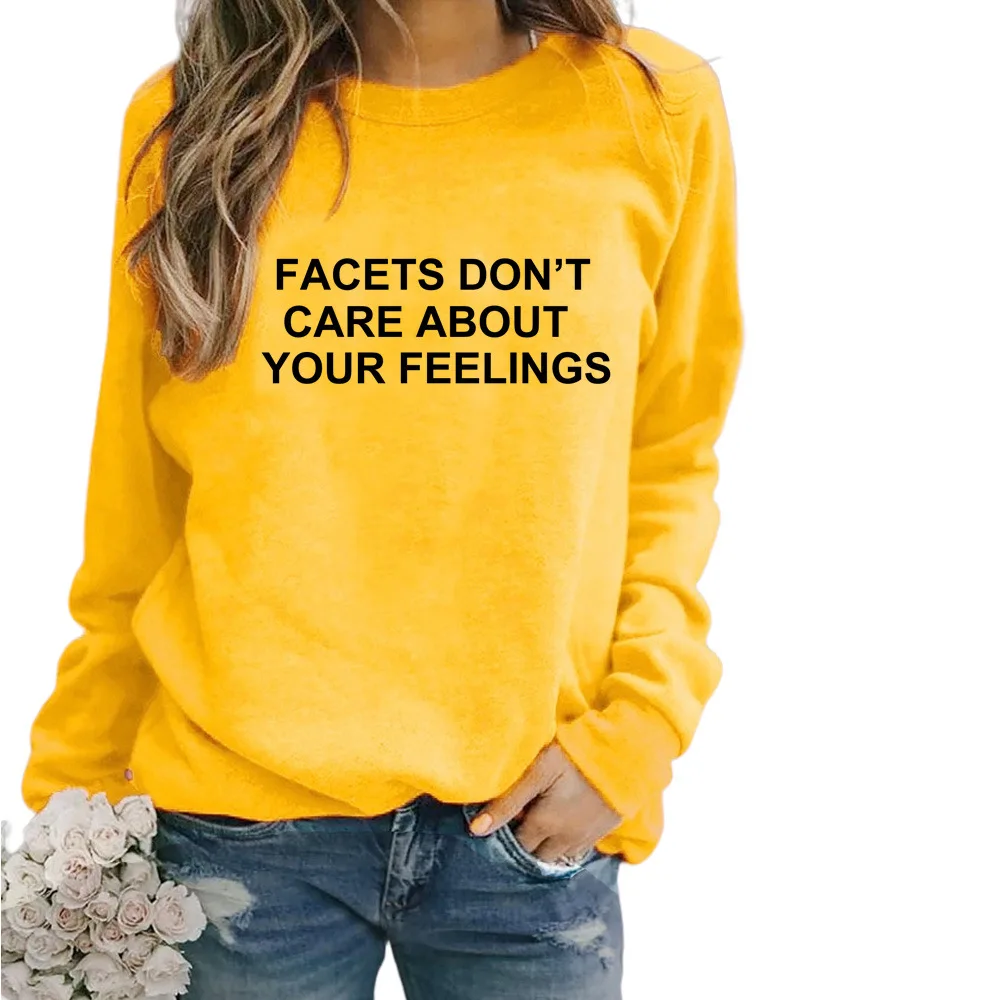 

Facets DON't Care Autumn and Winter Women's Top Printed Casual Loose Sweatshirt HB047
