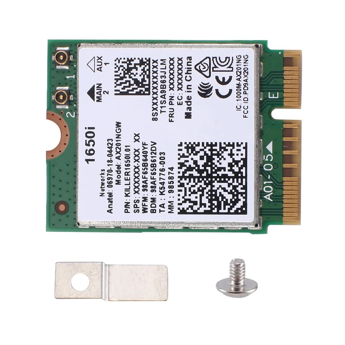 1650I Ac Ax201Ngw Wifi Card Wifi6 Dual Band Wireless Card 802.11Ax/A/B/G/N Bt 5.0 Laptop Per Windows 10