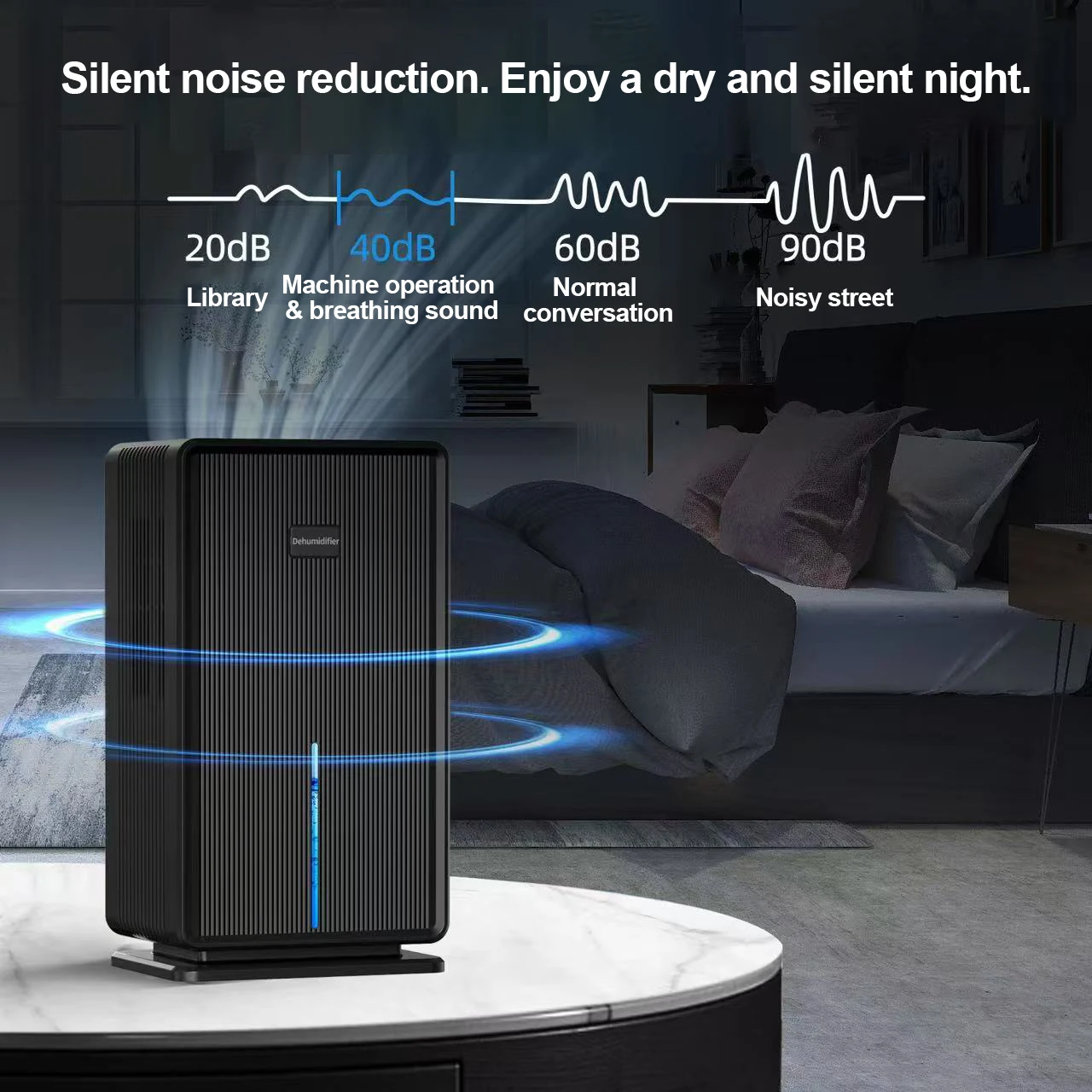 Electric Air Dehumidifier Moisture Absorber For Home Bathroom Basement