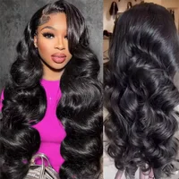 Perruques en cheveux humains Body Wave 13x6 HD avec dentelle transparente pour femmes noires, 30-40 pouces, perruques frontales complètes 13x4 360 pré-épilées 1