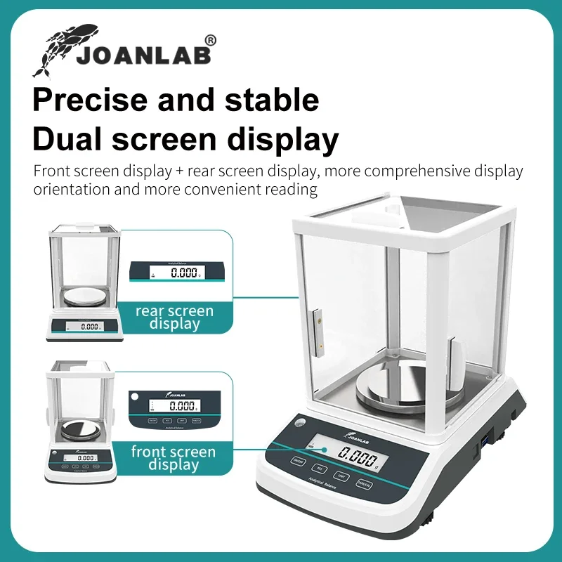 JOANLAB Analytical Balance Lab Digital Scales Electronic Balance Precision Scale Range: 200/300/500g Resolution: 0.001g