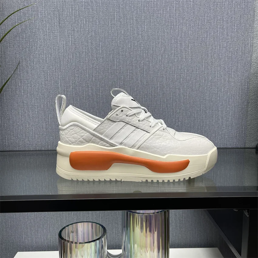 

Cowhide Fashion Y3 Unisex Cowhide Thick Sole Sneakers Leather Casual Men's Shoes Platform Women's Shoes