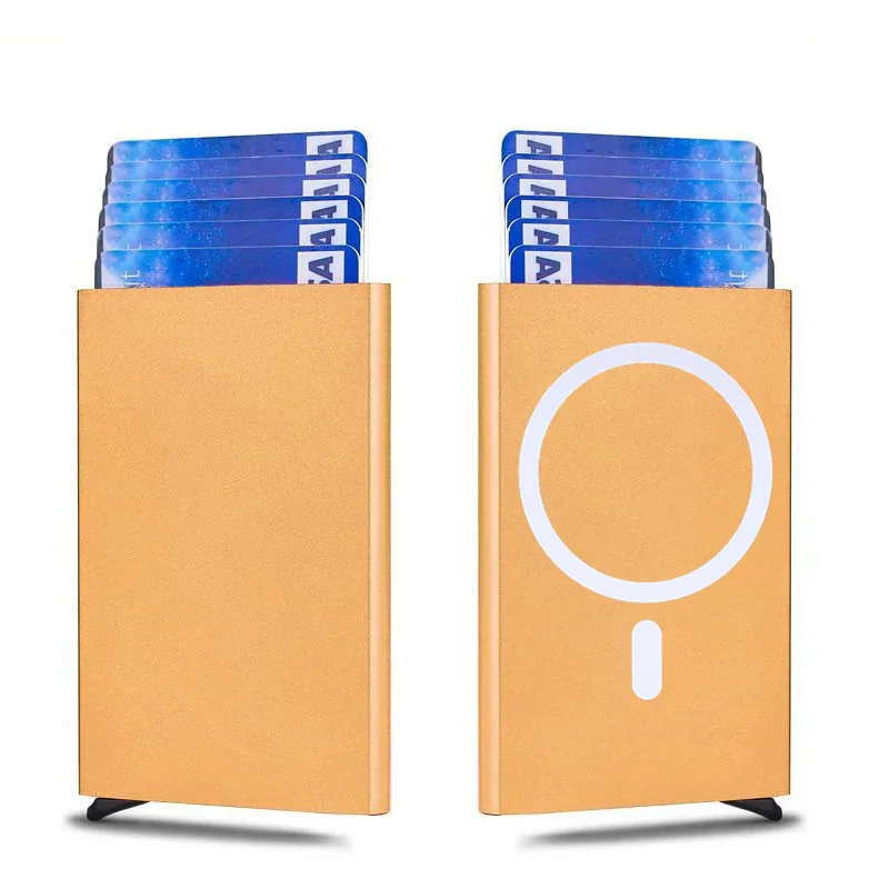Sleek RFID Blocking Pop-up Aluminum Card Holder Wallet