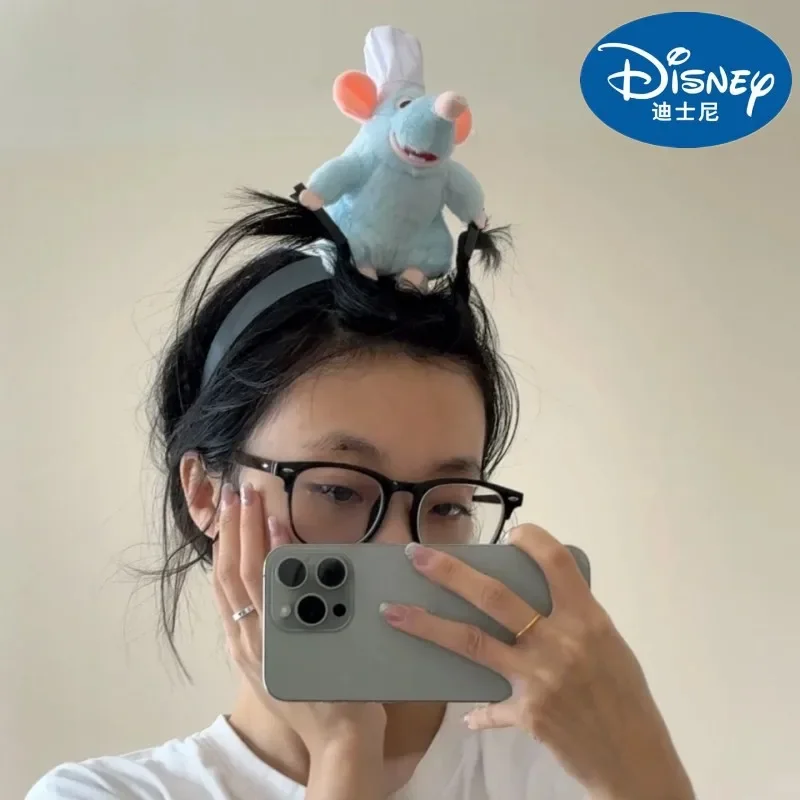 

Новая повязка для волос Disney с Рататуй, новая мультяшная плюшевая женская заколка для волос с широкими полями, креативный милый подарок