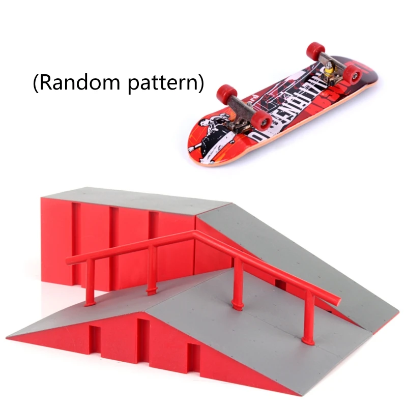 

Kids Simulation Interactive Multifunctional Portable Fingerboard Ramp Part Outdoor/Lawn Portable for Creative Gifts