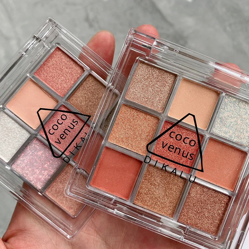 Eye Shadow Eye Shadow Plate 9 Color Matte Eyeshadow Palette Glitter Highlighter Shimmer Eyes Lasting Charming Makeup Cosmetic Acrylic Eye Shadows Pallete