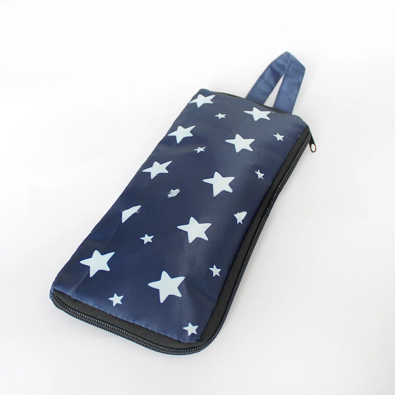 Japanese Waterproof Umbrella Stripe Cover Absorbent Towel Cloth Printed Umbrella Bag Portable Folding Storage Cover