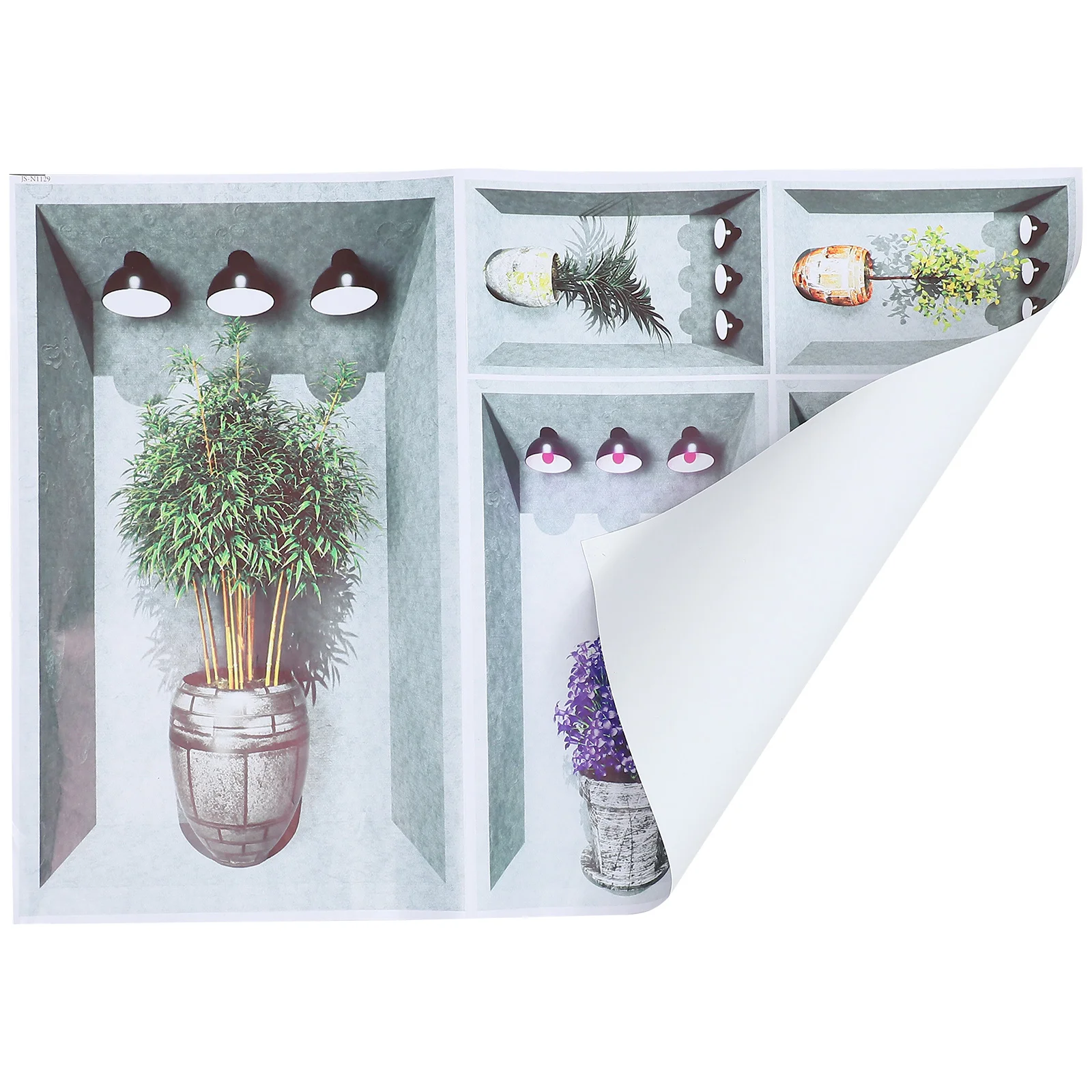 

Wall Sticker Self-adhesive Potted Plant 3d Bonsai Nursery Stickers Plants Decorative Decals Wallpaper