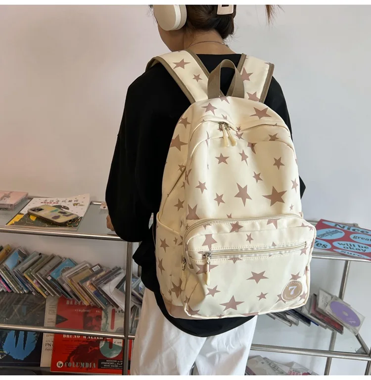 Kawaii Starry Large Capacity Harajuku College Backpack