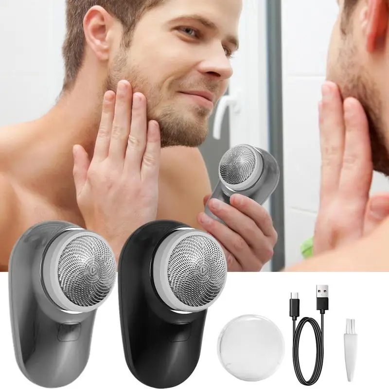 Travel Electric Razor Mini Electric Shavers For Men Travel Size Toiletries Powerful Electric Razor Travel Electric Razor Razor braun series 3 electric shavers 3000s razor blades rechargeable high grade electric shaver razors for men