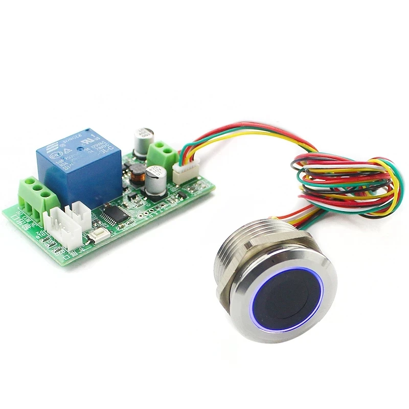Access Control Fingerprint Board 7-30V Identification Module DIY Low Power Relay Door Lock Controller